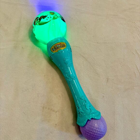 Disney Parks Ariel The Little Mermaid Light Up Bubble Blower Wand - Picture 2 of 7